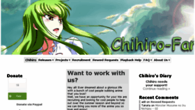 What Chihiro-subs.com website looked like in 2015 (8 years ago)