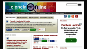 What Cienciaonline.com website looked like in 2015 (8 years ago)