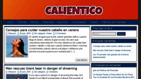 What Calientico.com website looked like in 2015 (8 years ago)