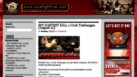 What Cockfightlive.com website looked like in 2015 (8 years ago)
