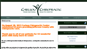 What Carlsonchiropractic.com website looked like in 2015 (8 years ago)