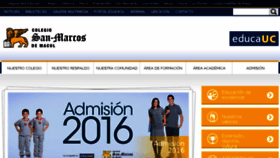 What Colegiosanmarcos.cl website looked like in 2015 (8 years ago)