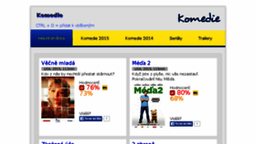 What Comedie.cz website looked like in 2015 (8 years ago)