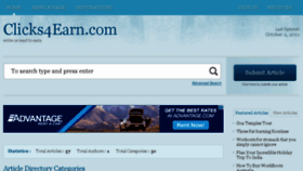 What Clicks4earn.com website looked like in 2015 (8 years ago)