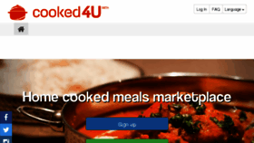What Cooked4u.com website looked like in 2015 (8 years ago)