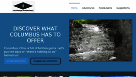 What Columbusadventures.com website looked like in 2015 (8 years ago)