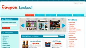 What Couponlookout.com website looked like in 2015 (8 years ago)