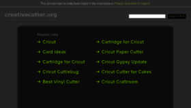 What Creativecutter.org website looked like in 2015 (8 years ago)