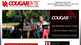 What Cougarbyte.com website looked like in 2015 (8 years ago)