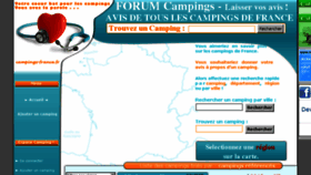 What Campings-france.fr website looked like in 2015 (8 years ago)