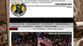 What Chiefjosephdays.com website looked like in 2015 (8 years ago)