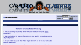 What Caraudioclassifieds.org website looked like in 2015 (8 years ago)