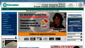 What Cinvestav.edu.mx website looked like in 2015 (10 years ago)
