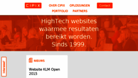 What Cipix.nl website looked like in 2015 (8 years ago)