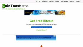 What Cointoast.com website looked like in 2015 (8 years ago)