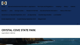 What Crystalcovestatepark.com website looked like in 2015 (8 years ago)