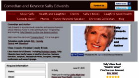 What Comedybysally.com website looked like in 2015 (8 years ago)