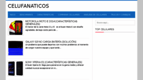 What Celufanaticos.com website looked like in 2015 (8 years ago)