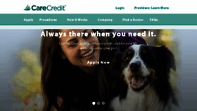 What Carecredit.com website looked like in 2015 (8 years ago)