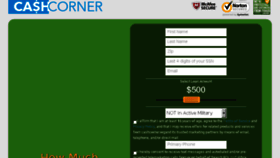 What Cashcorner.org website looked like in 2015 (8 years ago)
