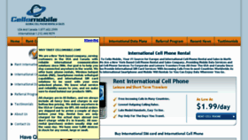 What Cellomobile.com website looked like in 2015 (8 years ago)