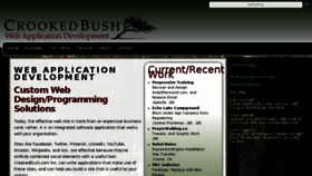 What Crookedbush.com website looked like in 2015 (8 years ago)