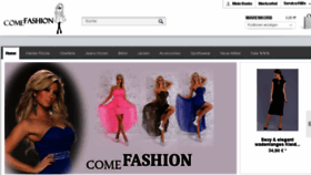 What Comefashion.de website looked like in 2015 (8 years ago)