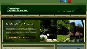 What Cambridgelandscape.com website looked like in 2015 (8 years ago)