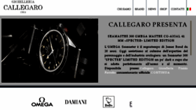 What Callegaro.com website looked like in 2015 (8 years ago)
