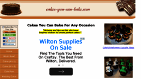 What Cakes-you-can-bake.com website looked like in 2015 (8 years ago)