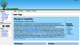What Climatewiki.org website looked like in 2015 (8 years ago)