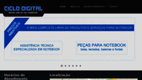 What Ciclodigital.com.br website looked like in 2015 (8 years ago)