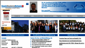 What Coachakademie.ch website looked like in 2015 (8 years ago)