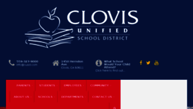 What Clovisusd.k12.ca.us website looked like in 2015 (8 years ago)