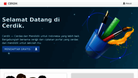 What Cerdik.id website looked like in 2015 (8 years ago)