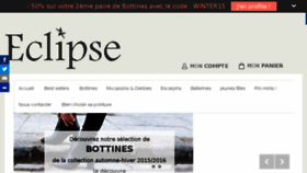 What Chaussures-eclipse.fr website looked like in 2015 (8 years ago)