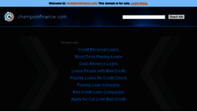 What Championfinance.com website looked like in 2015 (8 years ago)