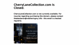What Cherrylanecollection.com website looked like in 2015 (8 years ago)