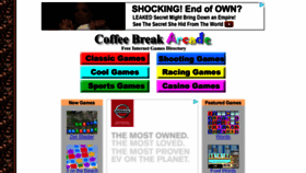 What Coffeebreakgames.com website looked like in 2015 (8 years ago)