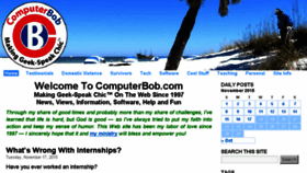 What Computerbob.com website looked like in 2015 (8 years ago)