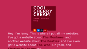 What Coolcherrycream.com website looked like in 2015 (8 years ago)