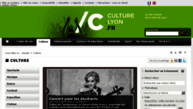 What Culture.lyon.fr website looked like in 2015 (8 years ago)