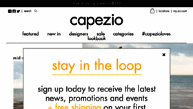 What Capezioshoes.ca website looked like in 2015 (8 years ago)