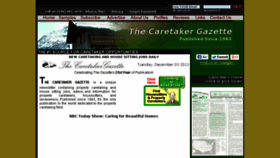 What Caretaker.org website looked like in 2015 (8 years ago)