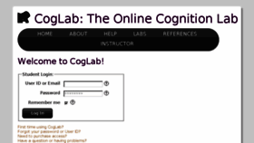What Coglab.cengage.com website looked like in 2015 (8 years ago)