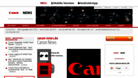 What Canon-news.de website looked like in 2015 (8 years ago)
