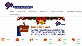 What Cooprofesionales.com.co website looked like in 2015 (8 years ago)