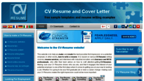 What Cv-resume.org website looked like in 2015 (8 years ago)