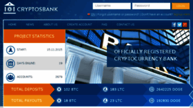 What Cryptosbank.com website looked like in 2015 (8 years ago)
