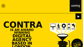 What Contra.agency website looked like in 2015 (8 years ago)